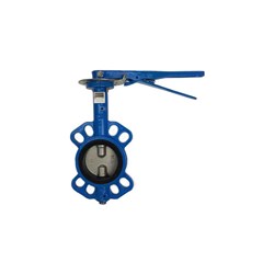 CAST IRON BUTTERFLY VALVE - WAFER x Lever Operated, Buna Seals