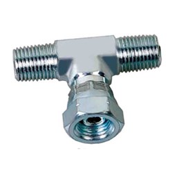 HYDRAULIC BRANCH TEE - BSPT Male x BSPP Female Swivel