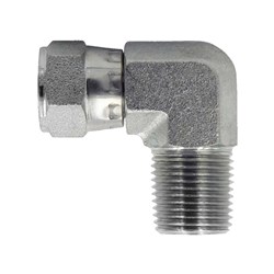 HYDRAULIC ELBOW 90 - BSPP Female Swivel x BSPT Male