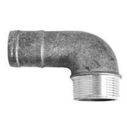 ALUMINIUM HOSETAIL - AL 90 MALE ELBOW x HOSETAIL