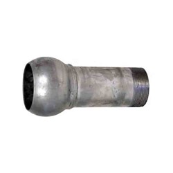GALVANISED STEEL BAUER COUPLING - Male Ball x BSPT Male