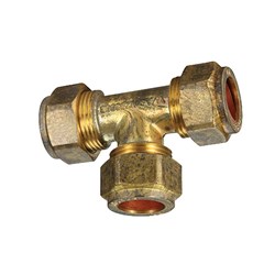 DR PLUMBERS COMP UNION TEE Copper Ferrule