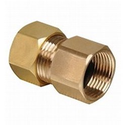 BRASS COMPRESSION FITTING x CONNECTOR - Imperial x NPT female thread