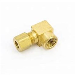 BRASS COMPRESSION FITTING x 90 ELBOW - Imperial tube x NPT female thread