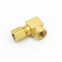 BRASS COMPRESSION FITTING x 90ELBOW - Imperial tube x BSPP female thread