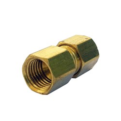 BRASS COMPRESSION FITTING x Connector - Metric tube x BSPP female thread