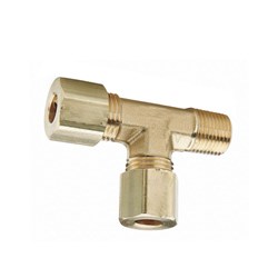 BRASS COMPRESSION FITTING x Branch Tee - Metric tube x BSP male thread
