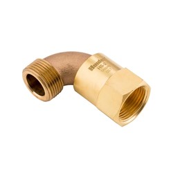 BRASS TURF VALVE SWIVEL ELBOW - BSP Male x Female