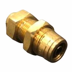 BRASS PUSH-IN TUBE BULKHEAD UNION x DOT - Imperial to SAE J844 x NPT male thread