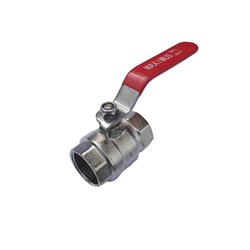 BRASS BALL VALVE - Stainless steel handle, BSP Female