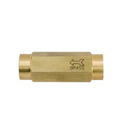 BRASS CHECK VALVE - MINI, BSP female, NBR seals, 150 psi