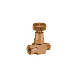 BRASS NEEDLE VALVE - BSP Male x Female