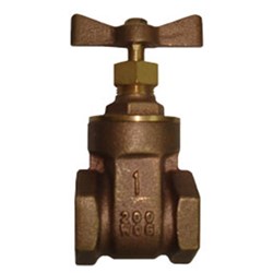 BRONZE GATE VALVE - T Handle x WATERMARK, BSP Female