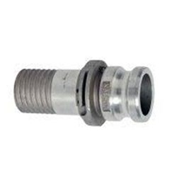 ALUMINIUM CRIMP CAMLOCK ADAPTOR - Hosetail Type E x Anti-static