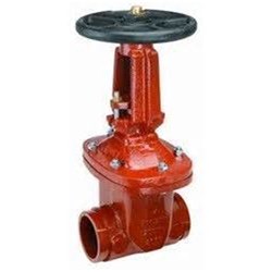 CAST IRON GATE VALVE - Rising Stem, Roll Groove