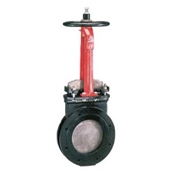 CAST IRON KNIFEGATE VALVE - Resilient Seat x Table D