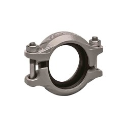 GALVANISED PIPE CLAMP - Grooved - Flexible Style 75, EPDM seal