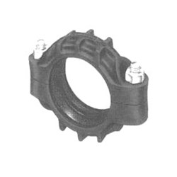 GALVANISED PIPE CLAMP - Grooved - Flexible Style 77, NBR seal