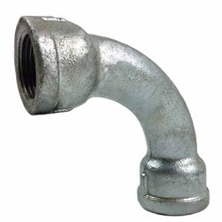 GALVANISED IRON PIPE FITTING - 90 BEND x BSP Female