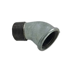 GALVANISED IRON PIPE FITTING - 45 ELBOW x BSP Male x Female