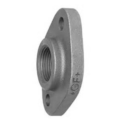 GALVANISED IRON FLANGE - OVAL threaded BSP Female