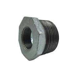 GALVANISED IRON PIPE FITTING - HEXAGON REDUCING BUSH x BSP Male x Female