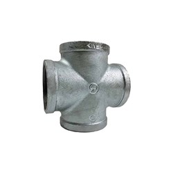 GALVANISED IRON PIPE FITTING - CROSS x BSP Female