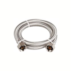 FLEXIBLE HOSE - 304 Stainless steel braid, 1/2" BSP Female, 100 psi x +70 degree C