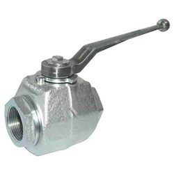 HYDRAULIC Ball Valve - BSP Female, ZP steel forged body, steel handle, NBR seals