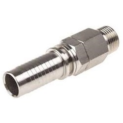 SS SWAGE TAIL - NPT Male Swivel