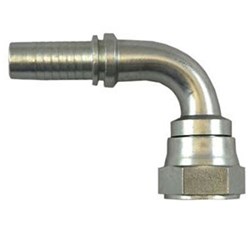 SS SWAGE 90S ELBOW - BSPP Female Swivel