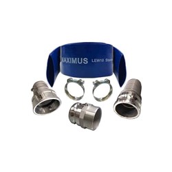 BLUE LAYFLAT HOSE Aluminium Camlock parts C, E & F, W1 Super clamps