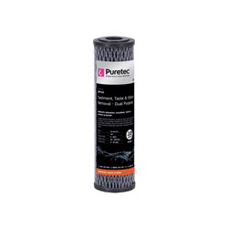 Puretec 10 Inch, 10 Micron Dual Purpose Carbon Cartridge