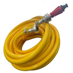 YELlOW FIRE HOSE 19MM X 20MT STORZ HOSETAILS & STORZ X FIRE NOZZLE