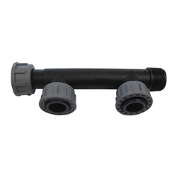 PP SWIVEL MANIFOLD - 2 OUTLET