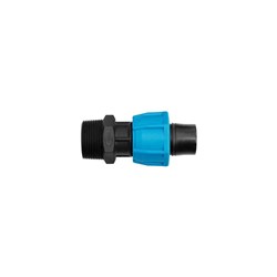 NYGLASS METRIC COMPRESSION MULTI-FIT CONNECTOR - BSPT Male