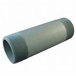 PVC GREY PIPE RISER - Threaded 1/2" BSPT both ends, Sch 80