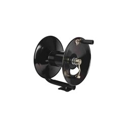 STEEL HOSE REEL - 5000 PSI rated, for 50 metre 3/8" hose, BSP male swivel inlet