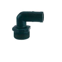 POLYPROPYLENE HOSETAIL- POLY 90 ELBOW x BSPT