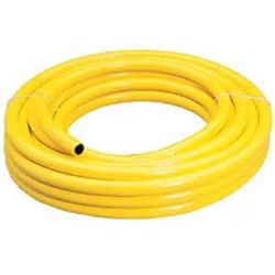 PVC FIRE REEL WATER DELIVERY HOSE - Yellow ribbed cover, AS 1221