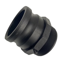 POLYPROPYLENE CAMLOCK ADAPTOR - TYPE F x BSPT Male