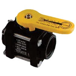 BANJO Lever Operated BALL VALVE -  3 Piece, BSPT female, Viton seals, PTFE