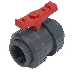 PVC BALL VALVE - T Handle x Socket, PTFE Seals