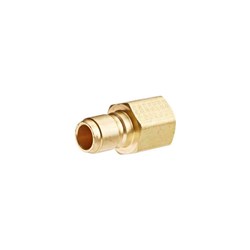 BRASS STRAIGHT THRU QUICK COUPLER - Plug, BSPP female, Eaton ST Series