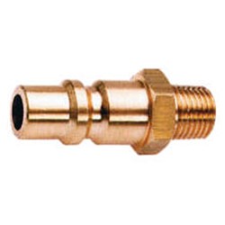 BRASS QUICK COUPLER PLUG - JAMEC Series 340 to BSPT male