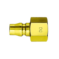 BRASS QUICK CONNECT PLUG - NITTO Hi-Cupla to BSPT female