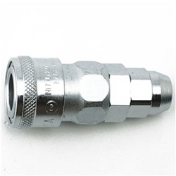 STEEL PLATED QUICK COUPLER SOCKET - NITTO Rotary Nut Cupla to Spring Nut