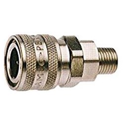 STEEL PLATED QUICK COUPLER SOCKET - RYCO Series 500 to BSPT male