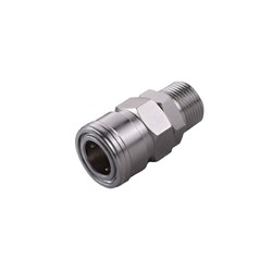 STEEL PLATED QUICK COUPLER SOCKET - NITTO Hi-Cupla 100 to BSPT male