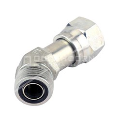 HYDRAULIC ELBOW 45 - ORFS Female Swivel x ORFS Male